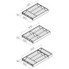 Range-couverts design acier Blanc soie mat