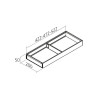 Cadre 200 mm design acier