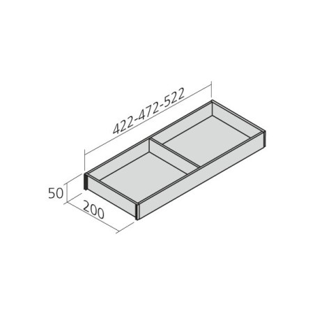 Cadre 200 mm design bois