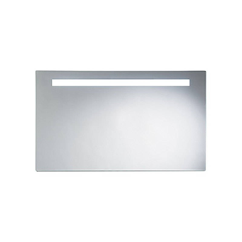 Miroir avec luminaire simple bandeau