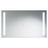 Miroir avec luminaire double bandeau SPIRIT
