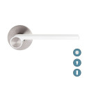 Poignée de porte OUTLINE - Blanc / Look Inox