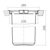 Poubelle de plan de travail - 8 L