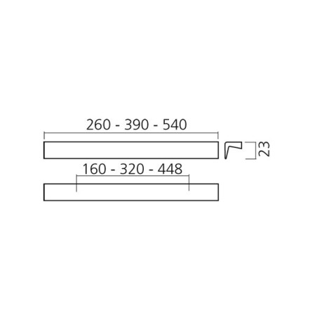 Poignée de meuble aluminium Profil