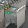 Poubelle tri sélectif 4 bacs 85 litres