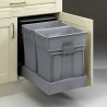 Poubelle tri sélectif 2 bacs - 60 L