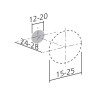 Bouton de meuble OSCAR - Look inox