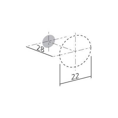 Bouton de meuble CYNDIK - Blanc