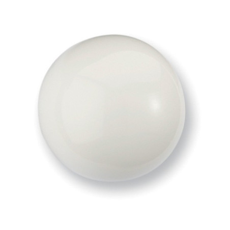 Bouton de meuble forme rond résine blanc