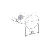 Bouton de meuble CYNDEK - Blanc