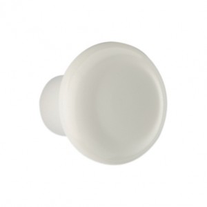 Bouton de meuble blanc résine forme champignon CLASSICO