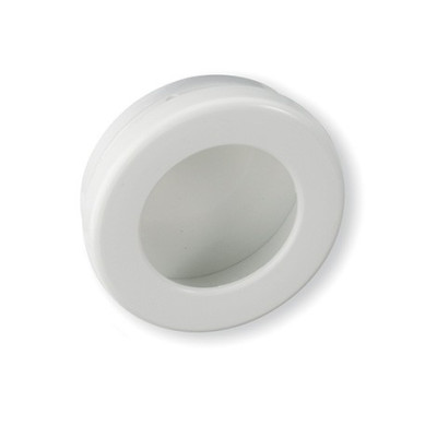 Bouton de meuble cuvette ronde - Blanc