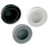 Bouton de meuble cuvette ronde - Blanc