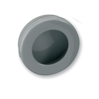 Bouton de meuble cuvette ronde - Gris