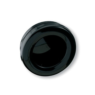 Bouton de meuble cuvette ronde - Noir