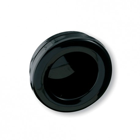 Poignée de meuble ronde cuvette noir diam 35 mm