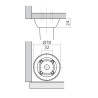 Pied de meuble FUSEE