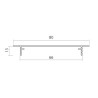 Grille d'aération 300 mm, 400 mm ou 500 mm - 3 finitions