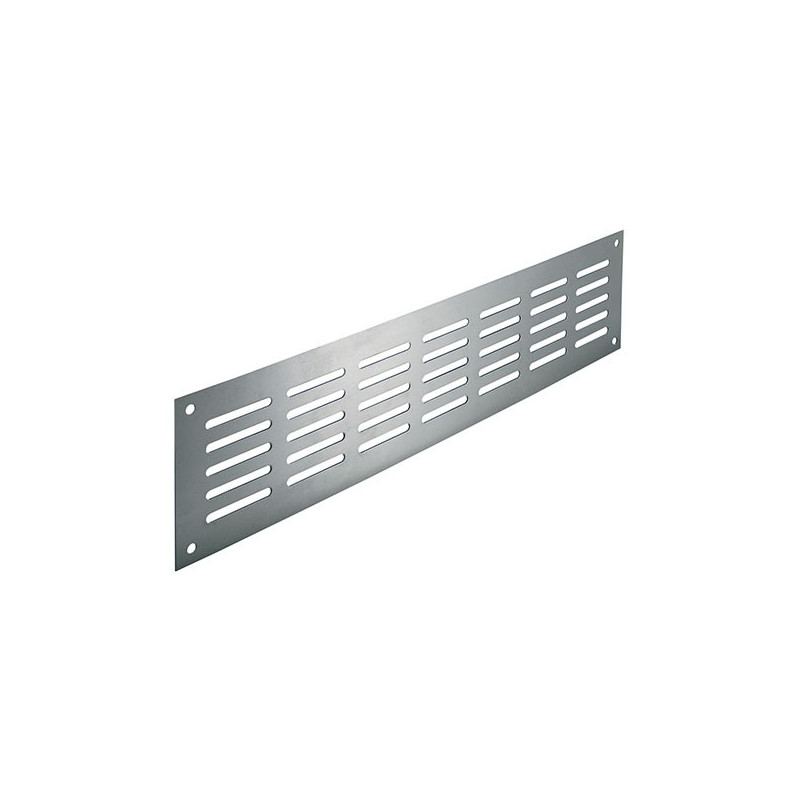 Grille d'aération 220, 300 ou 380 mm look aluminium