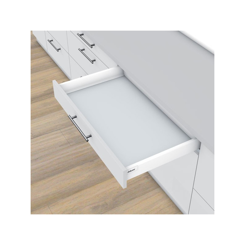 Tiroir sur mesure TANDEMBOX de Blum, Hauteur 98,5 mm Tiroir sur mesure TANDEMBOX de Blum, Hauteur 98,5 mm