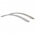 Poignée de meuble courbe look aluminium HOOVER sur I Love Details