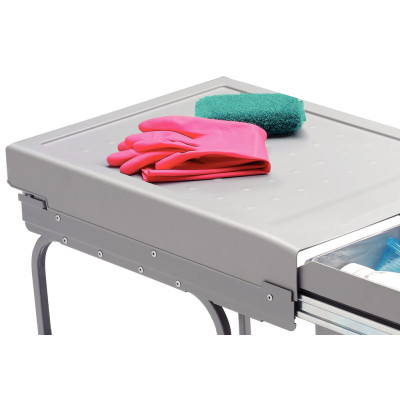Poubelle cuisine coulissante à sortie totale 2 bacs - 42L