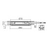 Spot LED 230V diamètre 78 mm SYKE