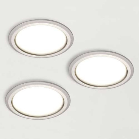 Kit 3 spots LED 230V diamètre 78 mm