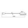 Fil d'alimentation SYKE / SYKO / Micro Lynx, 6 spots, longueur 500 ou 3000 mm