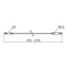 Fil de raccordement SYKE / SYKO / Micro Lynx, 230V longueur 300 ou 2000 mm