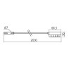 Fil d'alimentation SYKE / SYKO / Micro Lynx, 6 spots, longueur 2000 mm