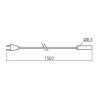 Fil d'alimentation EMMEN 1 spot, longueur 1500 mm