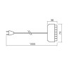 Fil d'alimentation EMMEN 6 spots, longueur 1500 mm