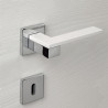 Poignée de porte ESA - Chromé / Blanc ou Chromé / Noir