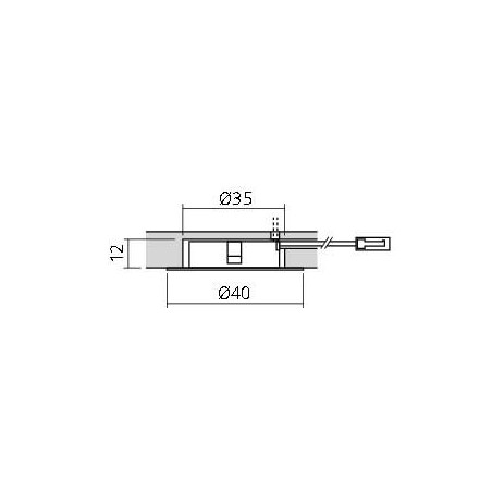 Spot LED 12V diamètre 35 mm LYLE