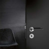 Poignée de porte OUTLINE - Noir / Look Inox