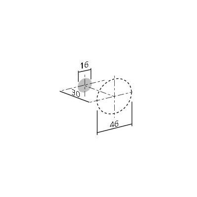 Bouton de meuble VESUVIO de FURNIPART - Fonte Noire