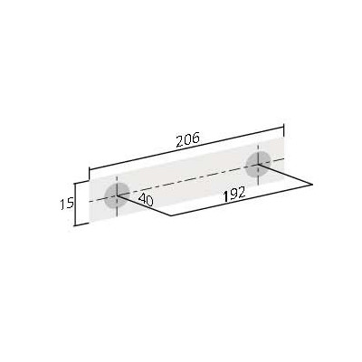 Poignée de meuble HIFI de FURNIPART - Look inox