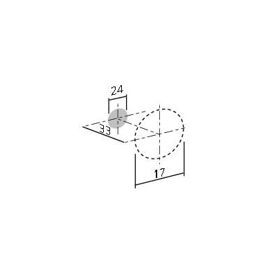 Bouton de meuble AMPLI de FURNIPART - Look inox