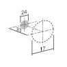 Bouton de meuble AMPLI de FURNIPART - Look inox