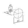 Bouton de meuble STEREO de FURNIPART - Look inox