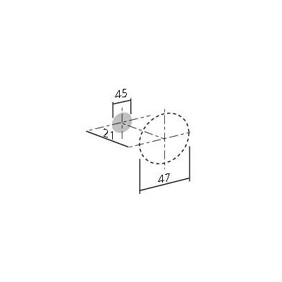 Bouton de meuble noir STEREO de FURNIPART