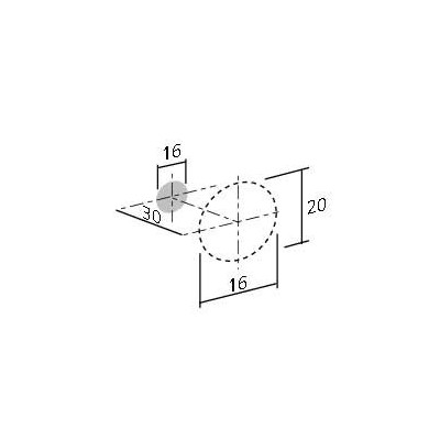 Bouton de meuble SCOPE de FURNIPART - Noir