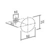 Bouton de meuble SCOPE de FURNIPART - Noir