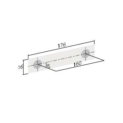 Poignée de meuble SCOPE de FURNIPART - Look inox
