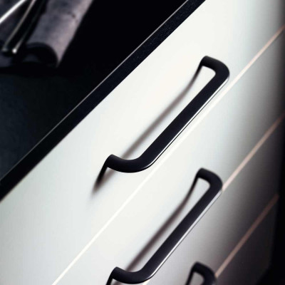 Poignée de meuble CURVE - Look aluminium