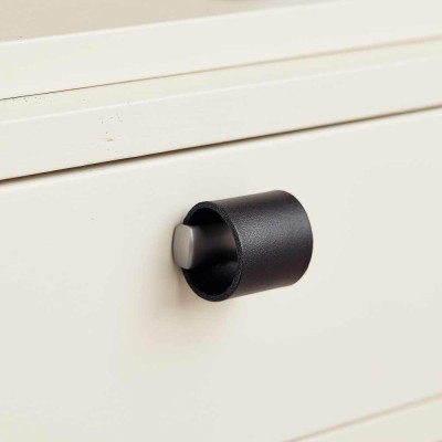 Bouton de meuble DRUM de FURNIPART - Cuir marron clair