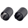 Bouton de meuble DRUM de FURNIPART - Cuir Noir