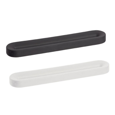 Poignée de meuble porcelaine - Noir mat