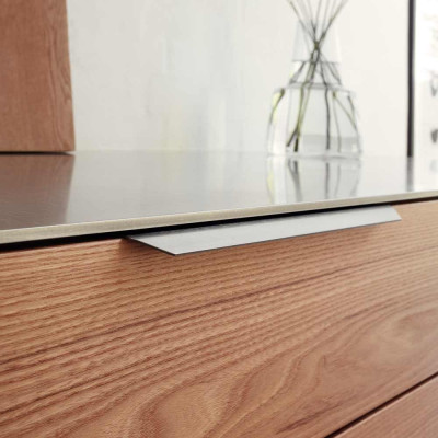 Poignée de meuble PAN COUPE de FURNIPART - Look aluminium
